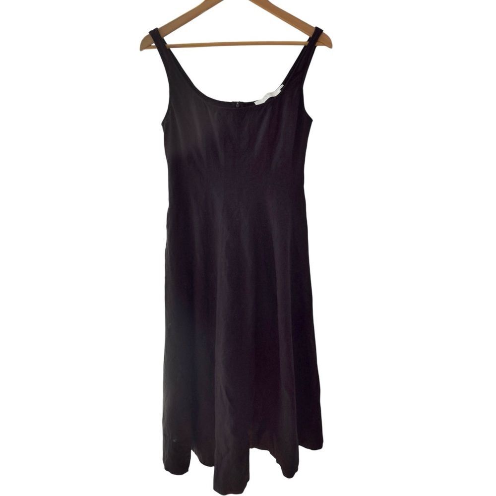 ASTR The Label Sleeveless Black Linen Blend Summer Dress. Medium.